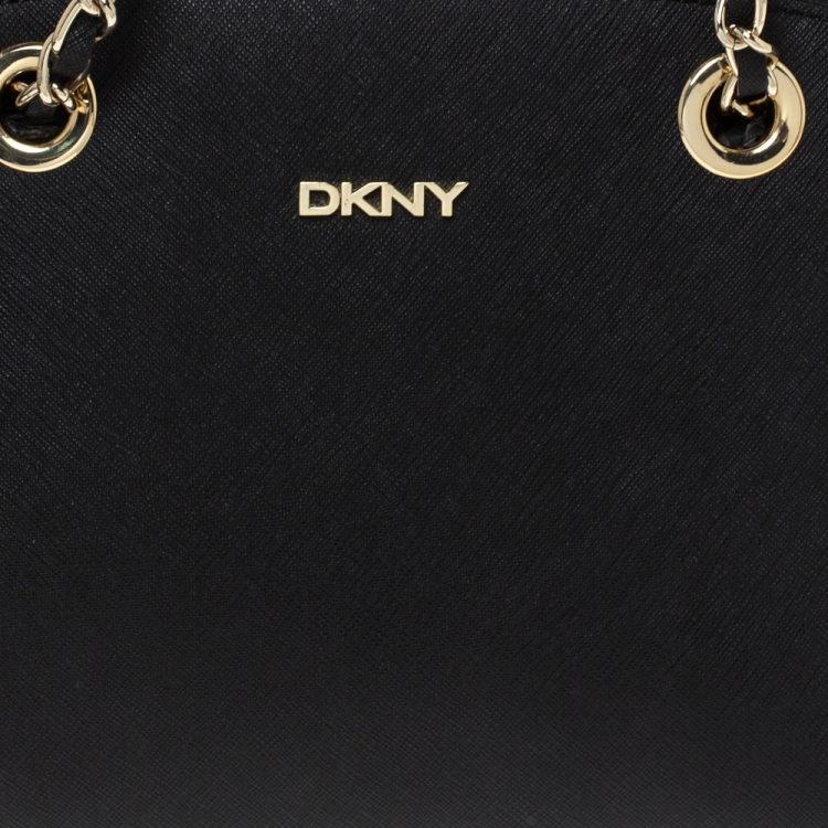 Pre Owned Dkny Black Leather Camille Shoulder Bag