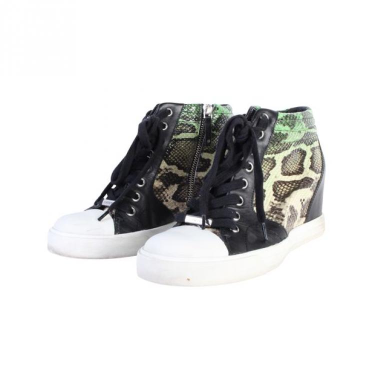 dkny snake print sneakers