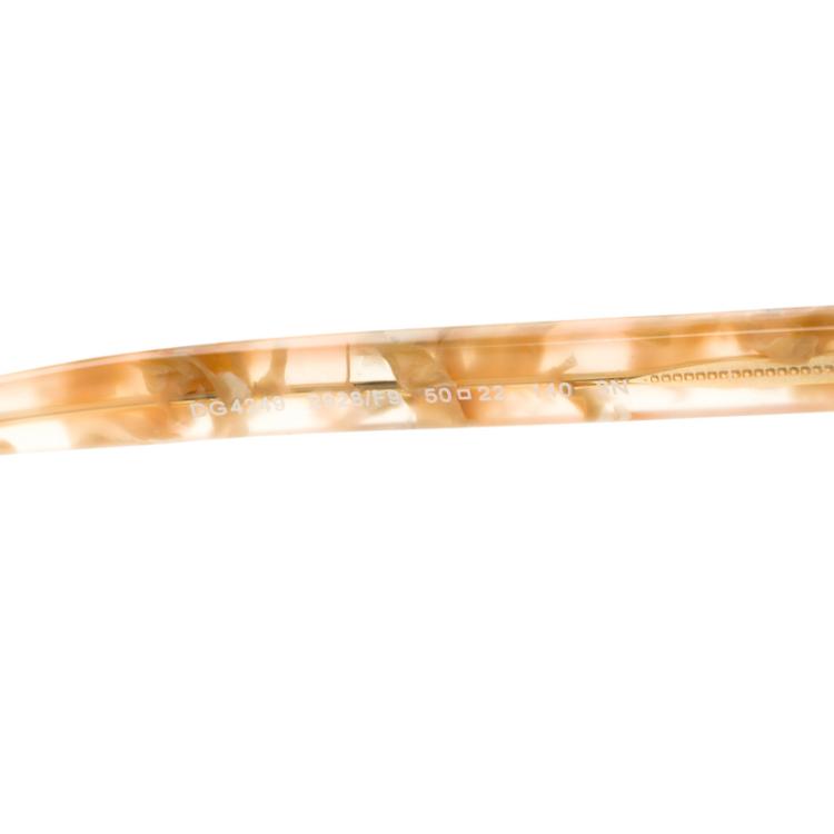 Pre Owned Dolce and Gabbana Gold/Marble DG4249 Sunglasses 