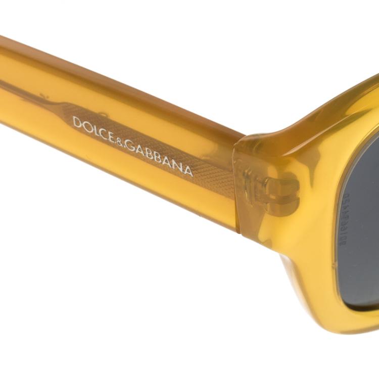 Pre Owned Dolce and Gabbana Black/Honey  DG4177 Domenico Sunglasses