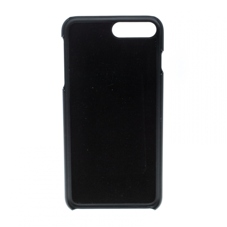 Pre Owned Dolce & Gabbana Black Leather IPhone 7+ Case