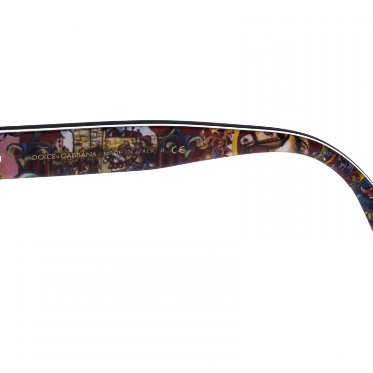 Pre Owned Dolce & Gabbana Havana/Brown Gradient DG4270 Sicilian Carretto Cateye Sunglasses