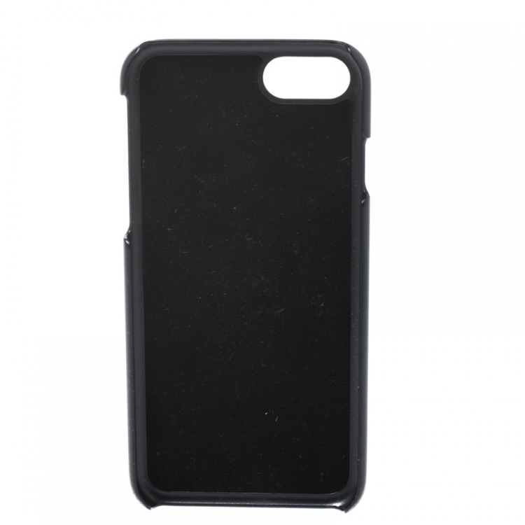 Pre Owned Dolce & Gabbana Black Leather iPhone 7/8 Case