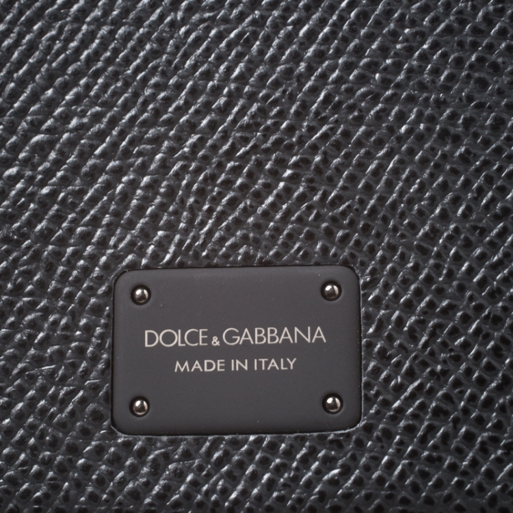 Pre Owned Dolce & Gabbana Black Leather iPhone 7/8 Case
