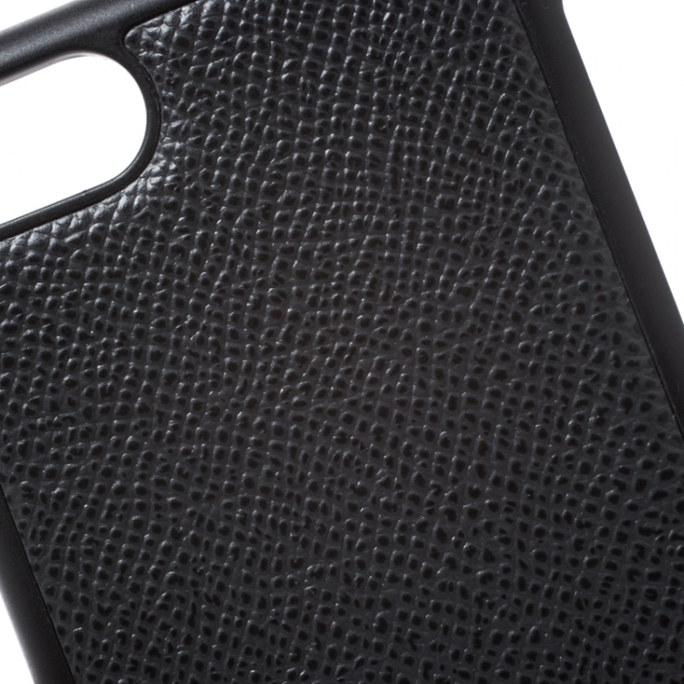 Pre Owned Dolce & Gabbana Black Leather iPhone 7/8 Case