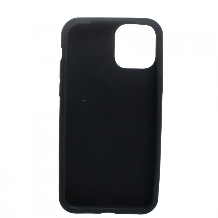 Pre Owned Dolce & Gabbana Black Toucan Print Rubber iPhone 11 Pro Case