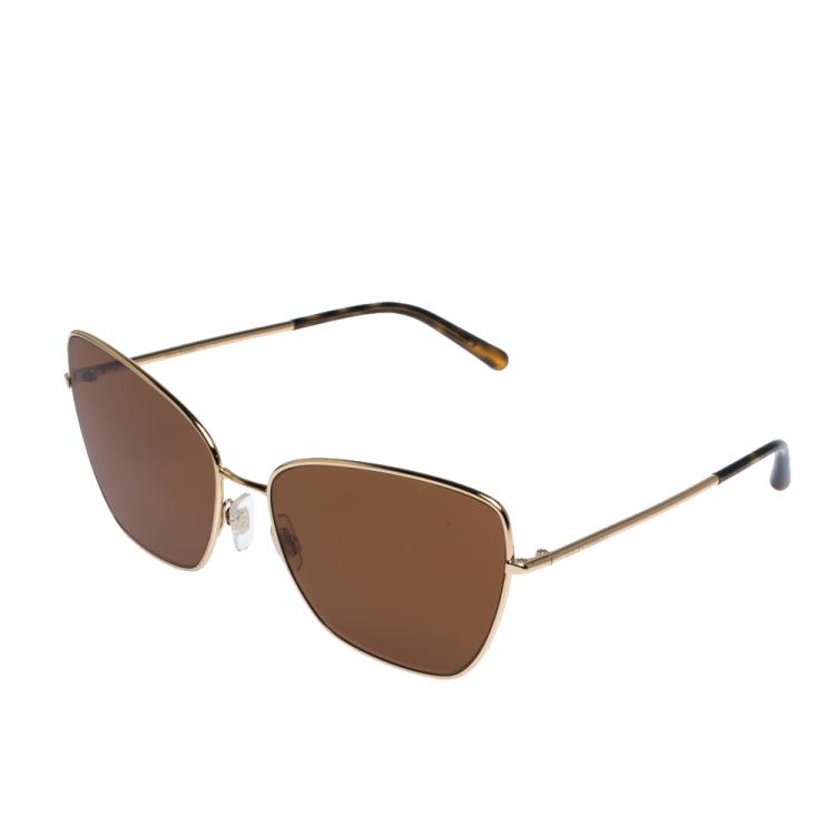 مملوكة مسبقًا Dolce & Gabbana Brown/Gold DG2208 Sunglasses