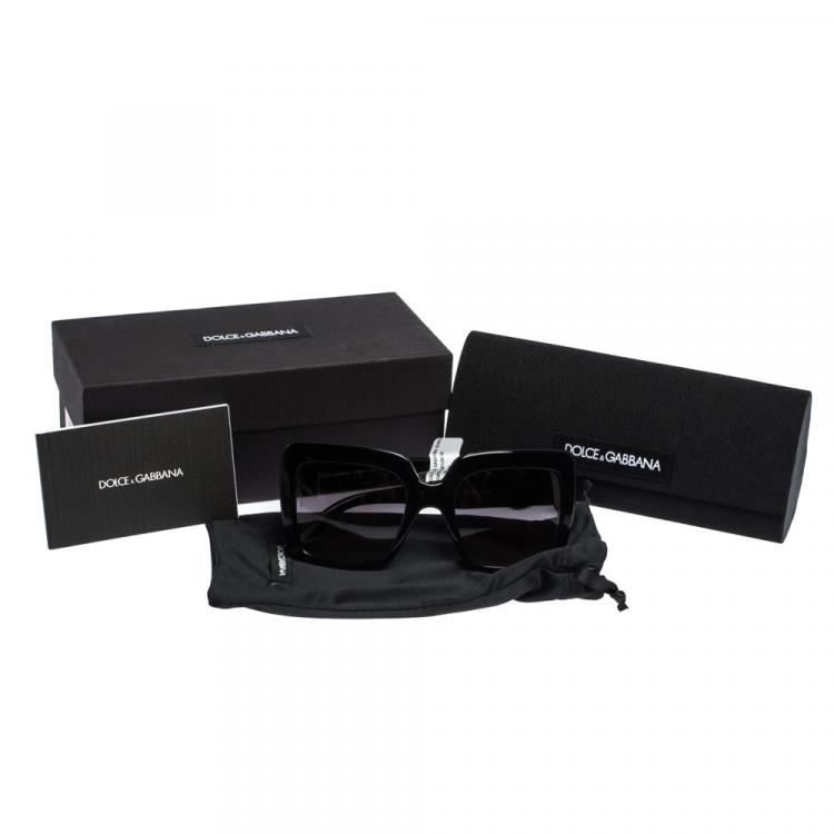 Pre Owned Dolce & Gabbana Grey Gradient/Black DG4310 Sunglasses