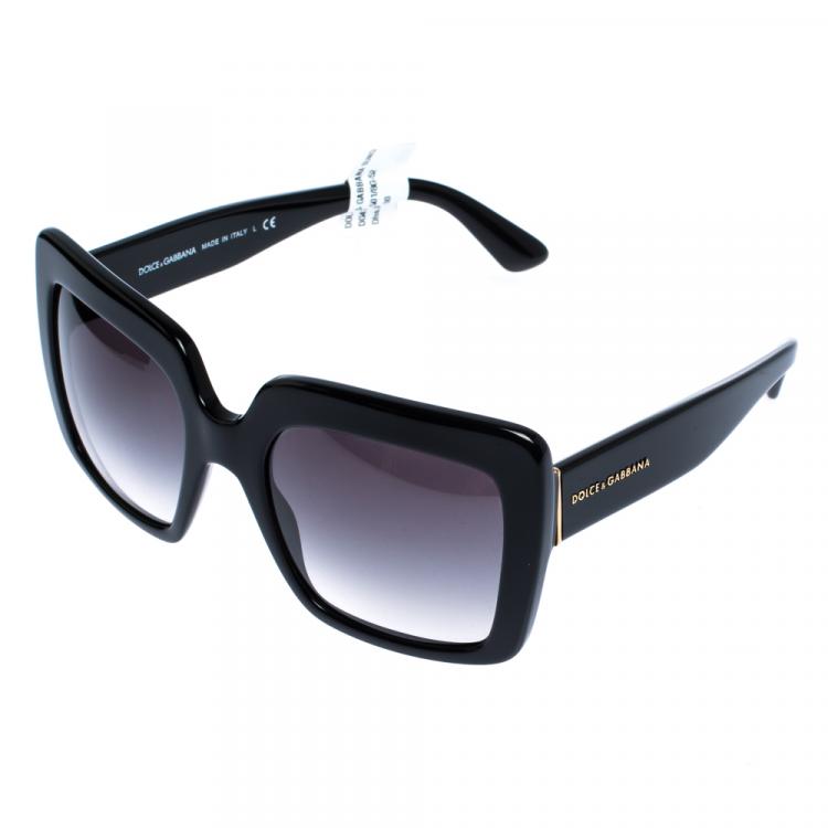 Pre Owned Dolce & Gabbana Grey Gradient/Black DG4310 Sunglasses