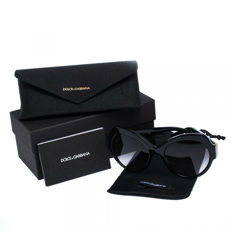 Pre Owned Dolce & Gabbana Grey Gradient/Black DG4320-F Sunglasses