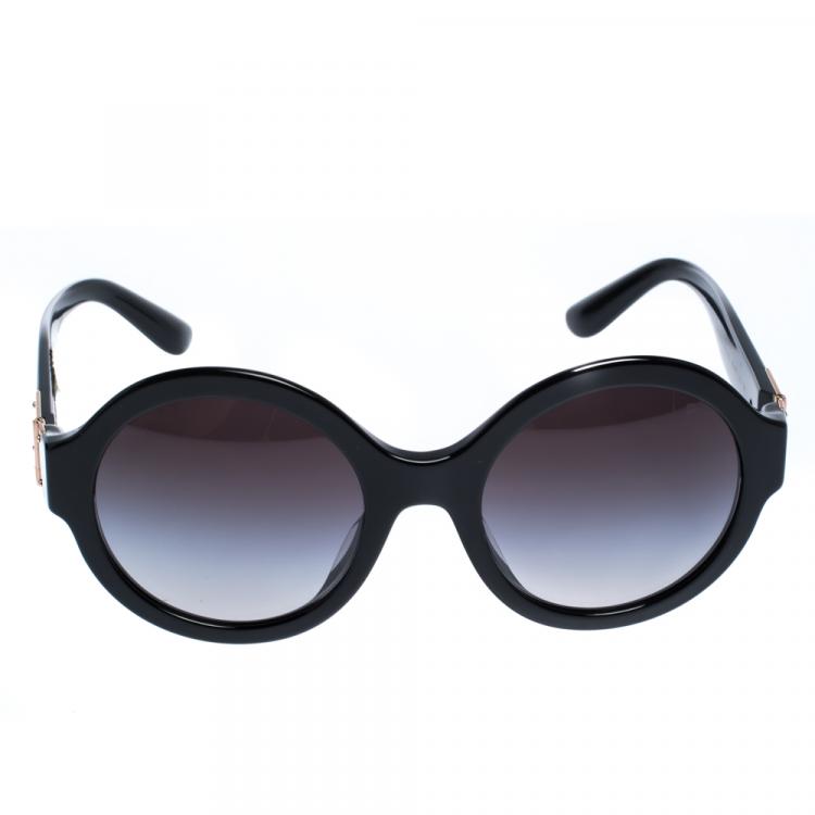 Pre Owned Dolce & Gabbana Grey Gradient/Black DG4331-F Sunglasses