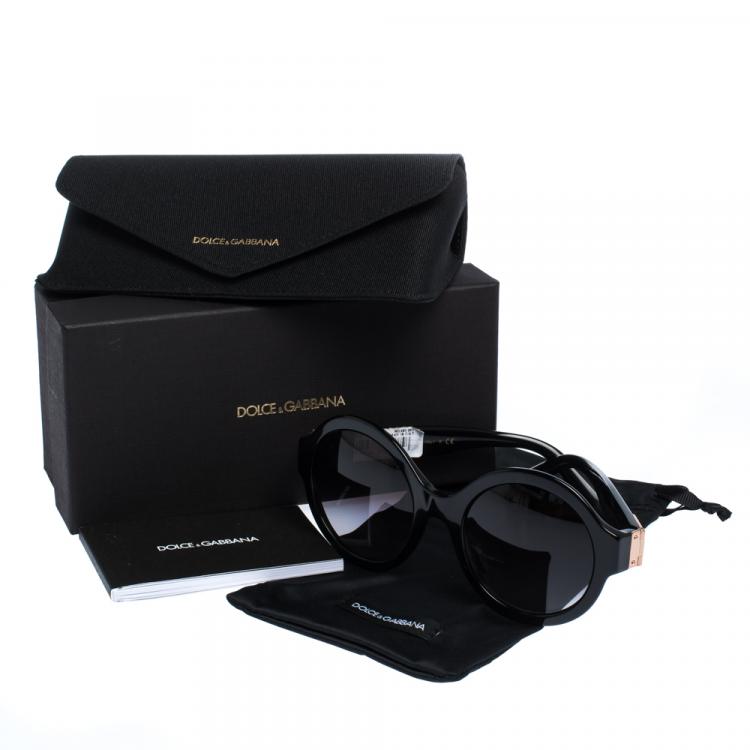 Pre Owned Dolce & Gabbana Grey Gradient/Black DG4331-F Sunglasses