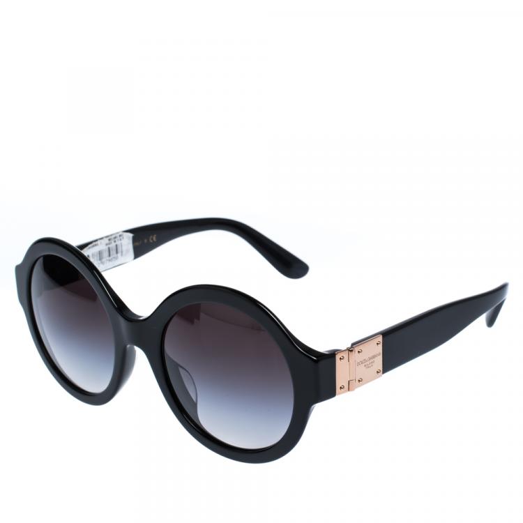 Pre Owned Dolce & Gabbana Grey Gradient/Black DG4331-F Sunglasses