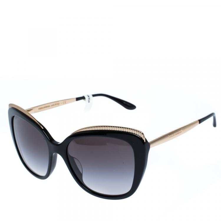 مملوكة مسبقًا Dolce & Gabbana Grey Gradient/Black DG4332-F Sunglasses