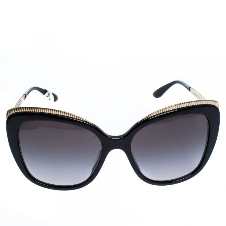 مملوكة مسبقًا Dolce & Gabbana Grey Gradient/Black DG4332-F Sunglasses