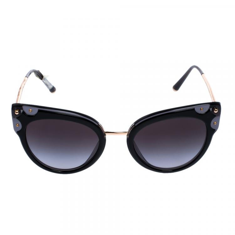 Pre Owned Dolce & Gabbana Grey Gradient/Black DG4340 Sunglasses