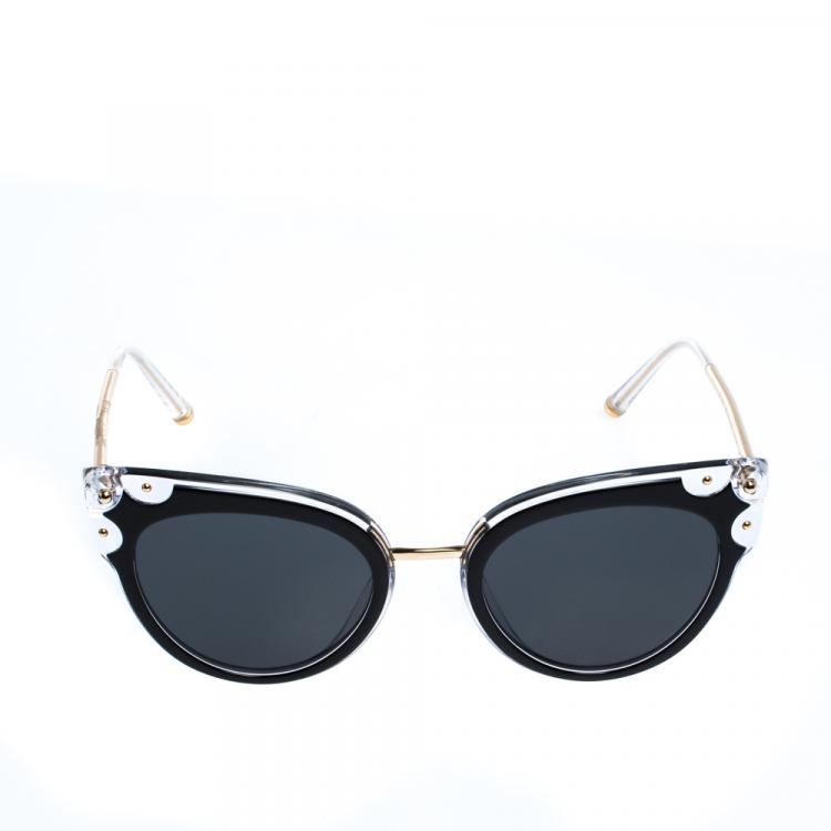 Pre Owned Dolce & Gabbana Black/Grey DG4340 Sunglasses