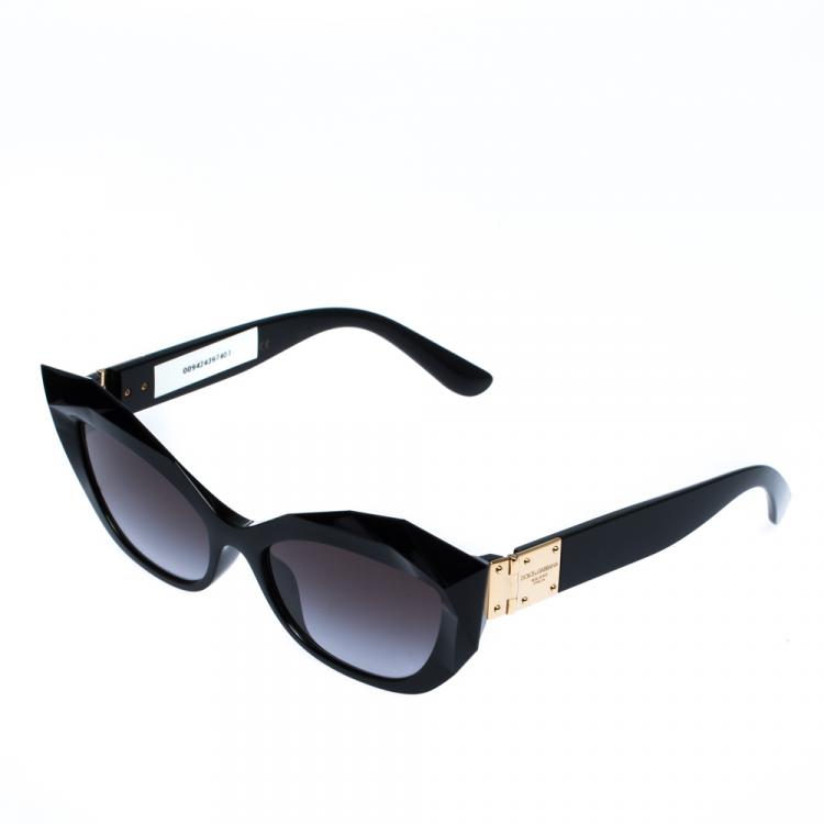 Pre Owned Dolce & Gabbana Black/Grey Gradient DG6123 Sunglasses