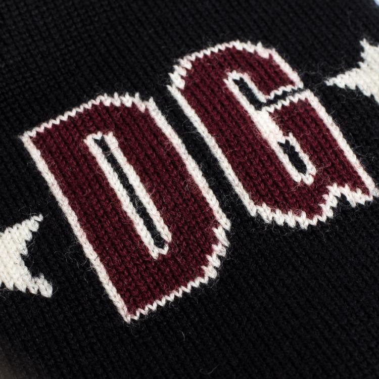 Pre Owned Dolce & Gabbana Multicolor Stretchy Wool DG Mania Wristbands