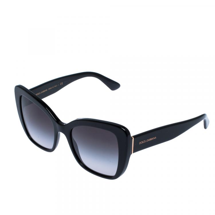 Pre Owned Dolce & Gabbana Black/Grey Gradient DG4348 Sunglasses