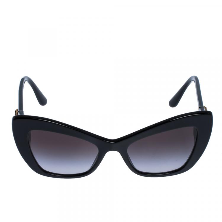 Pre Owned Dolce & Gabbana Black/Grey Gradient DG4349 Sunglasses