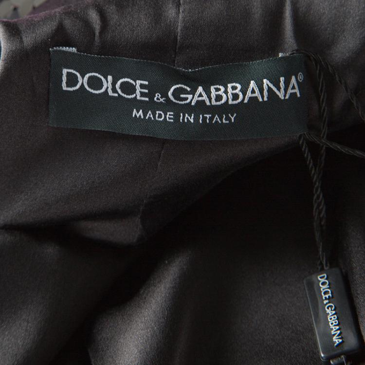 Pre Owned Dolce and Gabbana Fuscia Pink Sequin Paillette Embellished Velvet Trim Blazer S