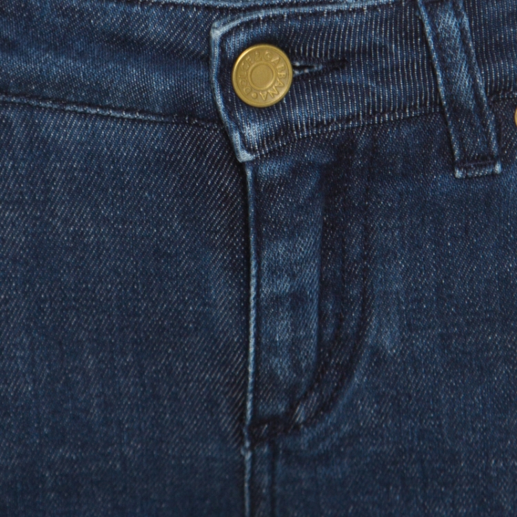 Pre Owned Dolce and Gabbana Indigo Dark Wash Denim Skinny Pretty Jeans L