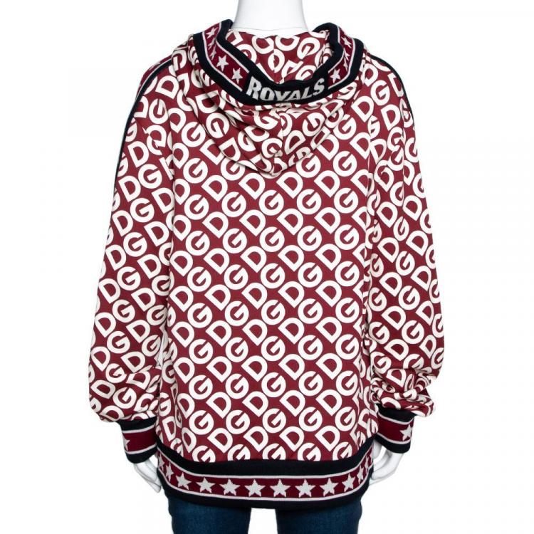 Dolce Gabbana Multicolor DG Mania Print Jersey Hooded Sweatshirt IT 40 Dolce & Gabbana | TLC