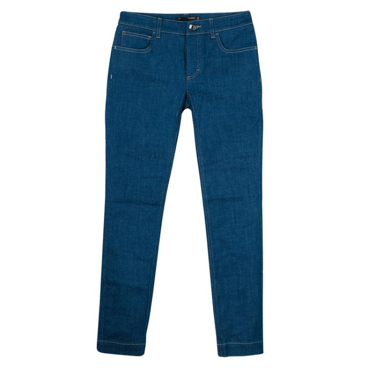 Pre Owned Dolce and Gabbana Blue Denim Kate Jeans XS