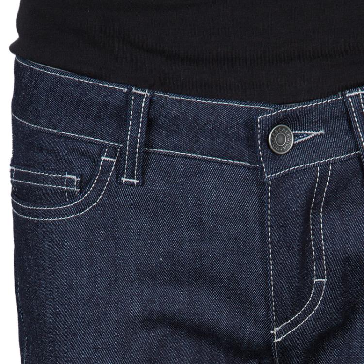 Pre Owned Dolce and Gabbana Indigo Denim Dark Wash Cute Skinny Jeans S