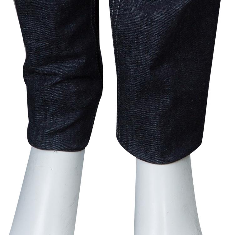 Pre Owned Dolce and Gabbana Indigo Denim Dark Wash Cute Skinny Jeans S