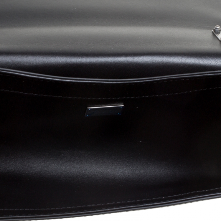 مملوكة مسبقًا Dolce and Gabbana Black Leather DG Girls Shoulder Bag