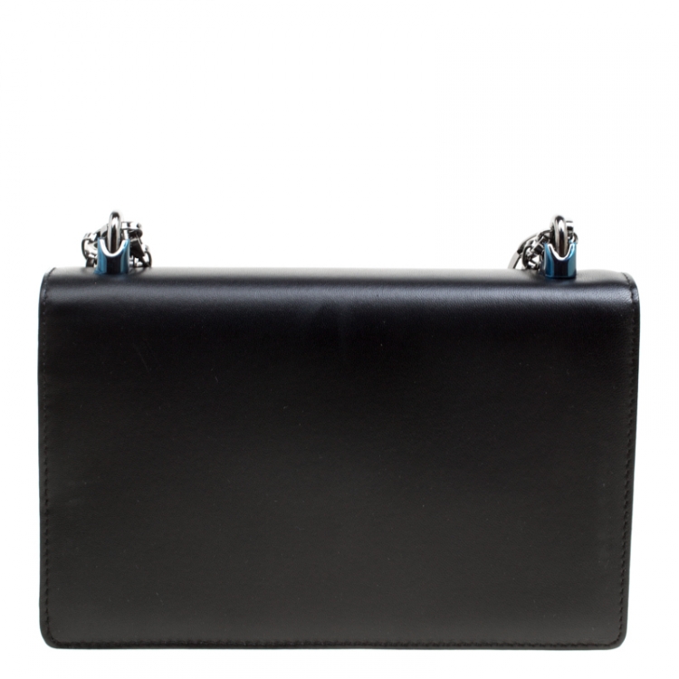 مملوكة مسبقًا Dolce and Gabbana Black Leather DG Girls Shoulder Bag