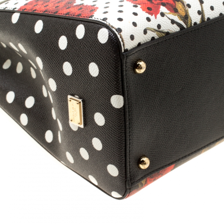 مملوكة مسبقًا Dolce and Gabbana Multicolor Floral Printed Leather Miss Sicily Top Handle Bag