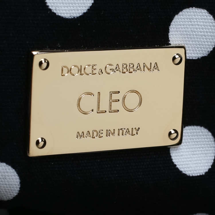 Pre Owned Dolce and Gabbana Multicolor Jacquard and Lizard Cleo Cherie Pouch