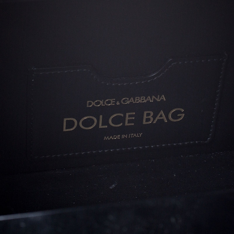 Pre Owned Dolce & Gabbana Multicolor Acrylic and Snakeskin Top Handle Box Bag