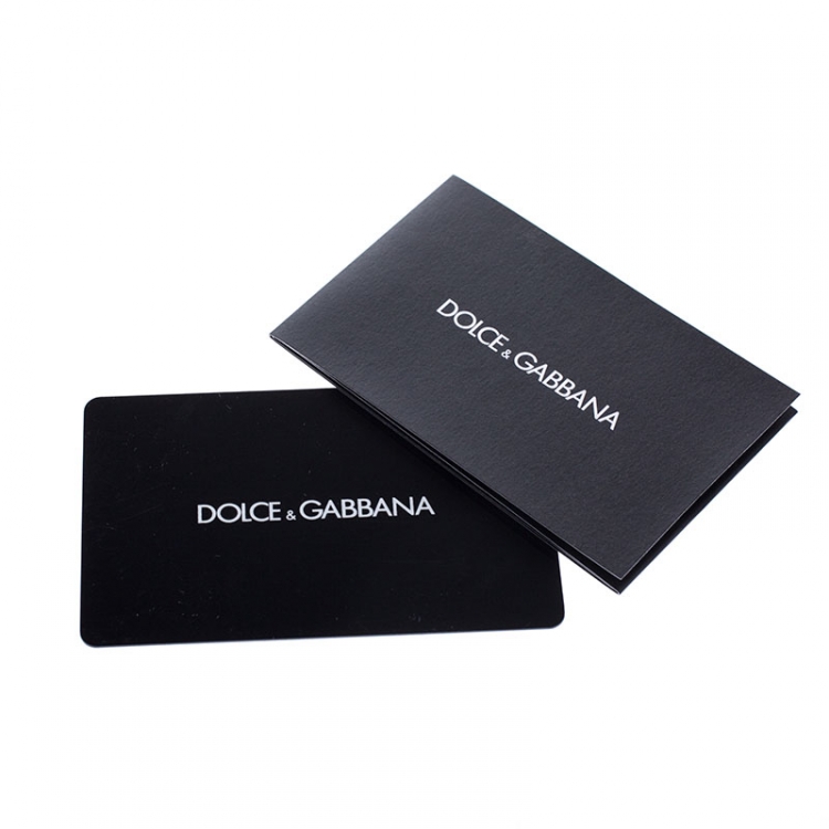 Pre Owned Dolce and Gabbana Black Lizard Embossed Leather Top Handle Bag
