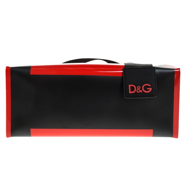 Pre Owned Dolce & Gabbana Red PVC Street Shopper Tote