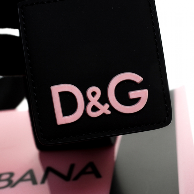 Pre Owned Dolce and Gabbana Pink PVC Street Shopper Tote