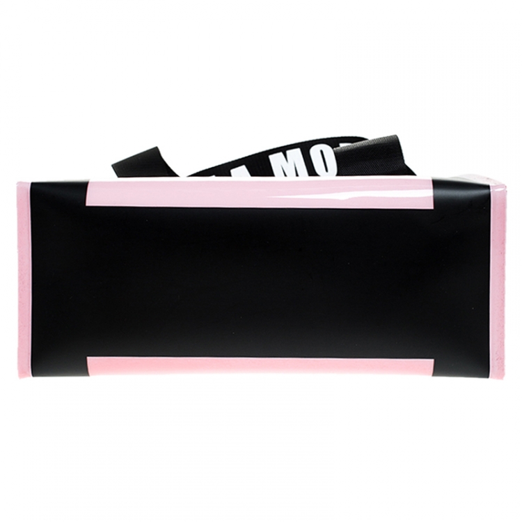 Pre Owned Dolce and Gabbana Pink PVC Street Shopper Tote