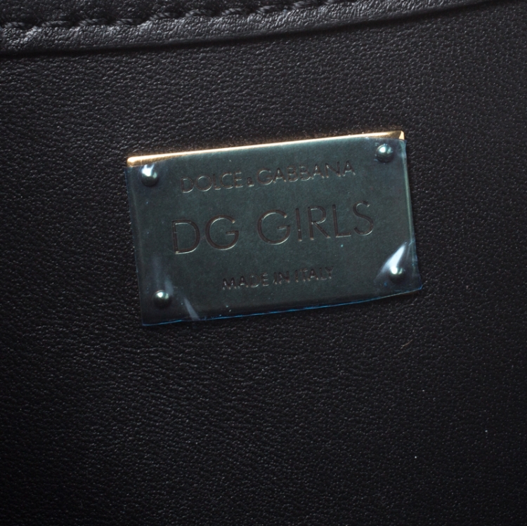 Pre Owned Dolce and Gabbana Black Brocade Fabric Devotion Embellished Shoulder Bag