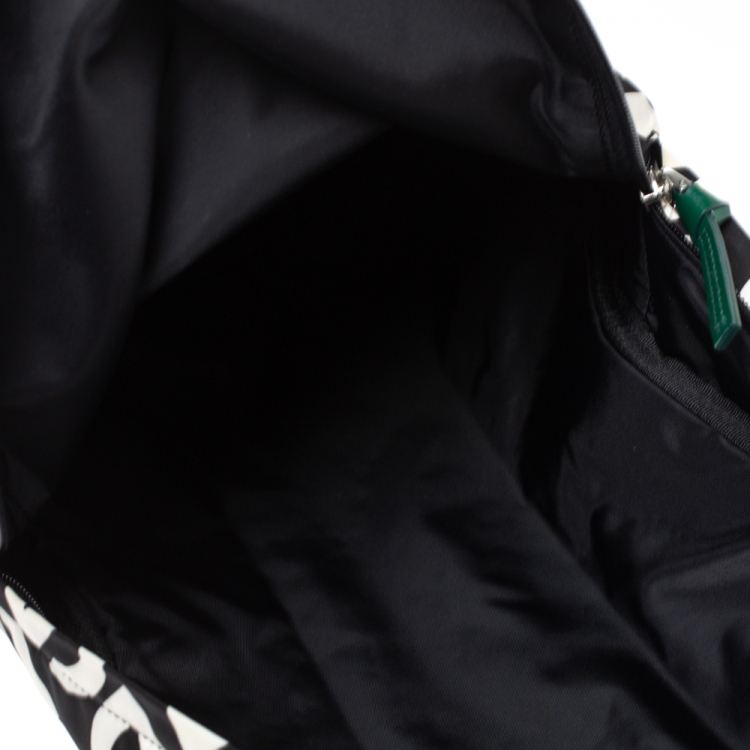 Pre Owned Dolce & Gabbana Black/White DG Mania Print Nylon Backpack