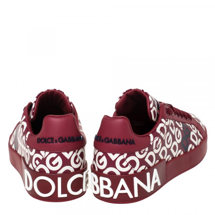 مملوكة مسبقًا Dolce & Gabbana Multicolor DG Mania Print Leather Low-Top Sneakers Size 39