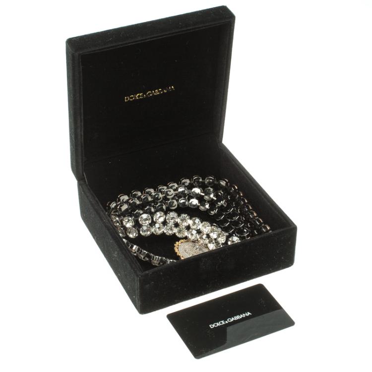 مملوكة مسبقًا Dolce and Gabbana Crystal Embellished Waist Belt 90 CM