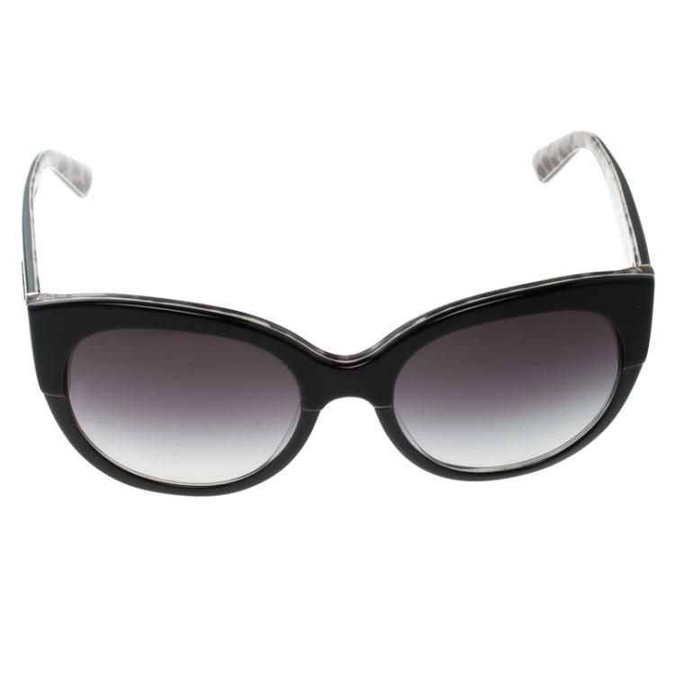 Pre Owned Dolce and Gabbana Purple Grey Gradient DG4259 Cat Eye Sunglasses