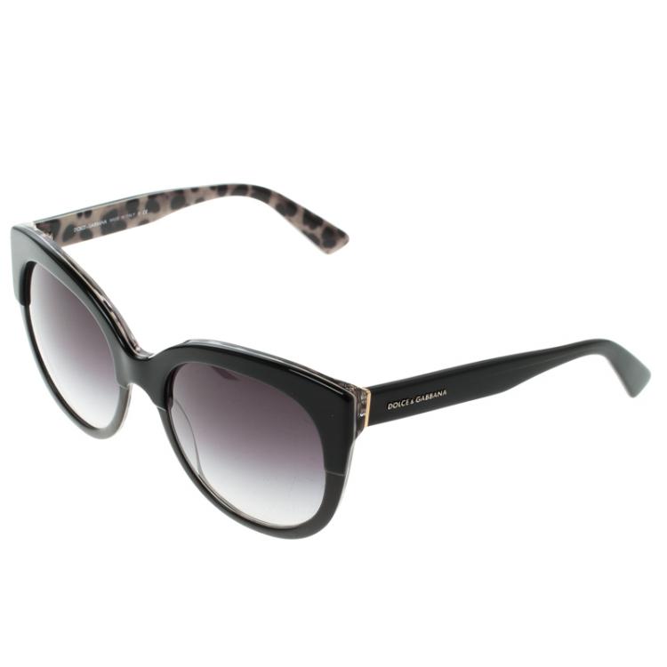 Pre Owned Dolce and Gabbana Purple Grey Gradient DG4259 Cat Eye Sunglasses