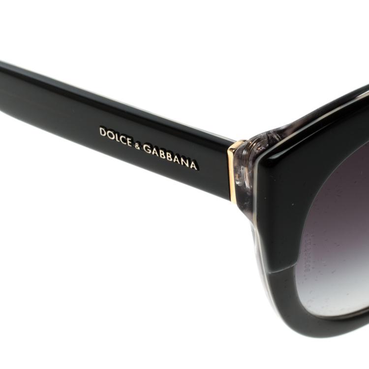 Pre Owned Dolce and Gabbana Purple Grey Gradient DG4259 Cat Eye Sunglasses