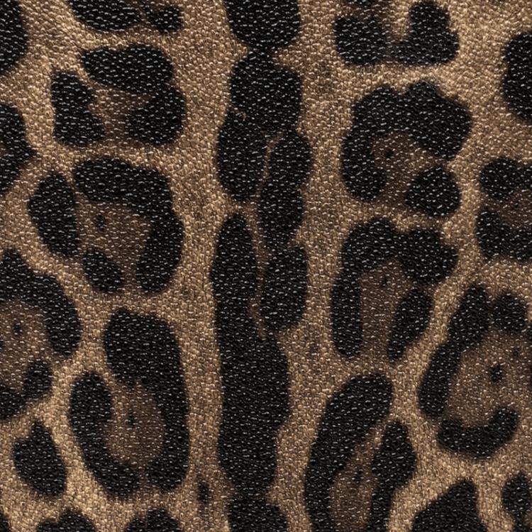 Pre Owned Dolce and Gabbana Brown Leopard Print Leather iPad Mini Case