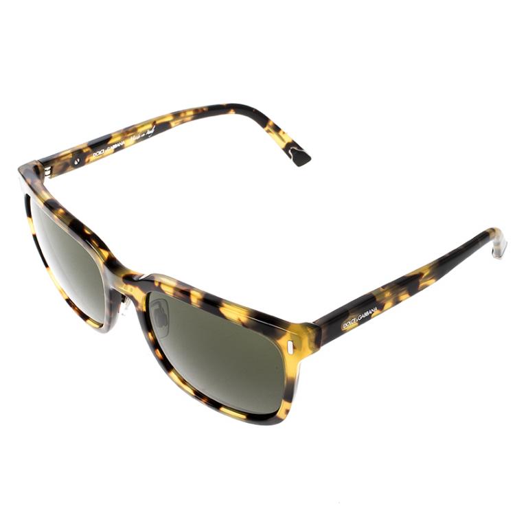 Pre Owned Dolce and Gabbana Black Tortoise Shell DG4271 Wayfarer Sunglasses