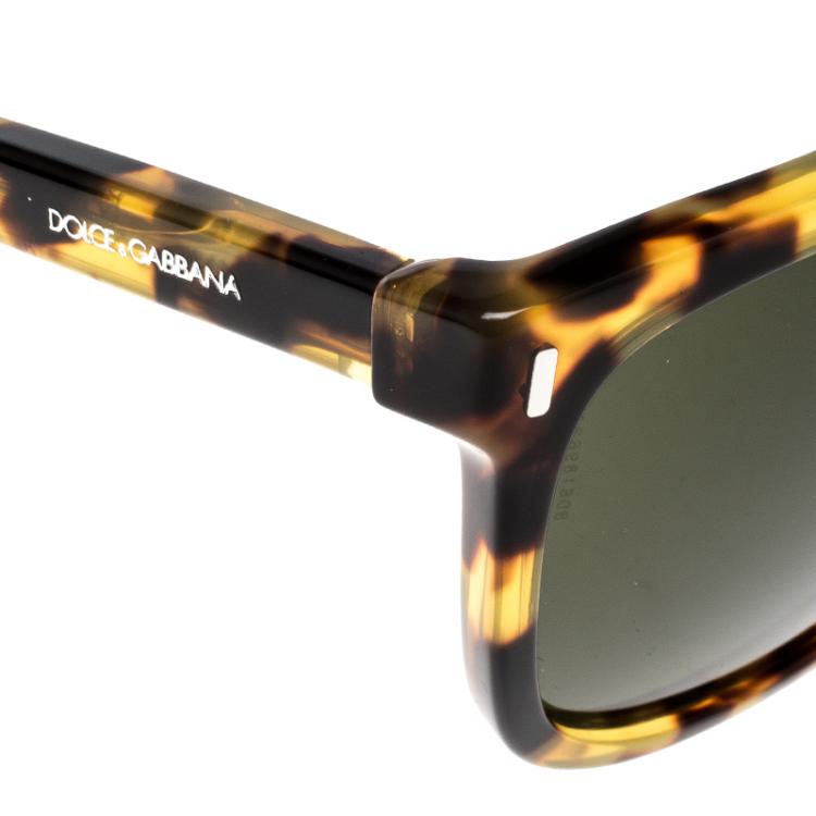 Pre Owned Dolce and Gabbana Black Tortoise Shell DG4271 Wayfarer Sunglasses